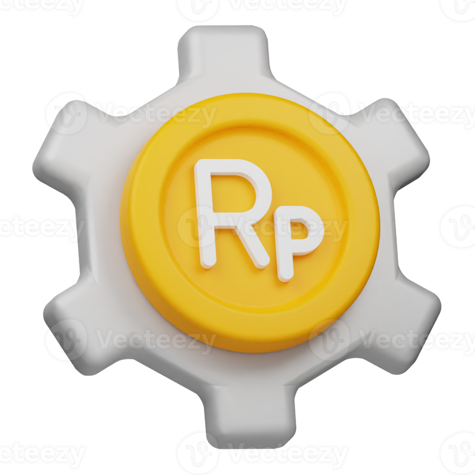 rupiah coin management 3d icon png