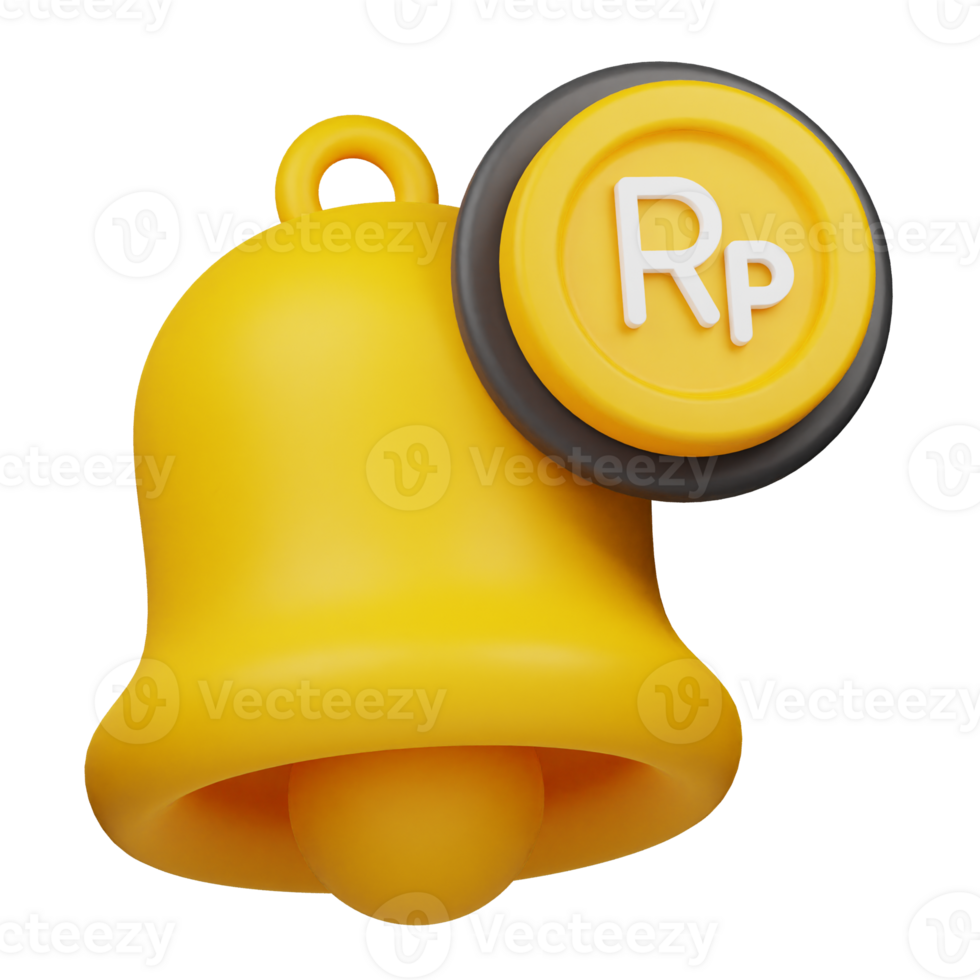 rupiah coin notification 3d icon png
