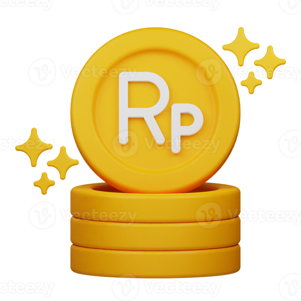 rupiah coins 3d icon png