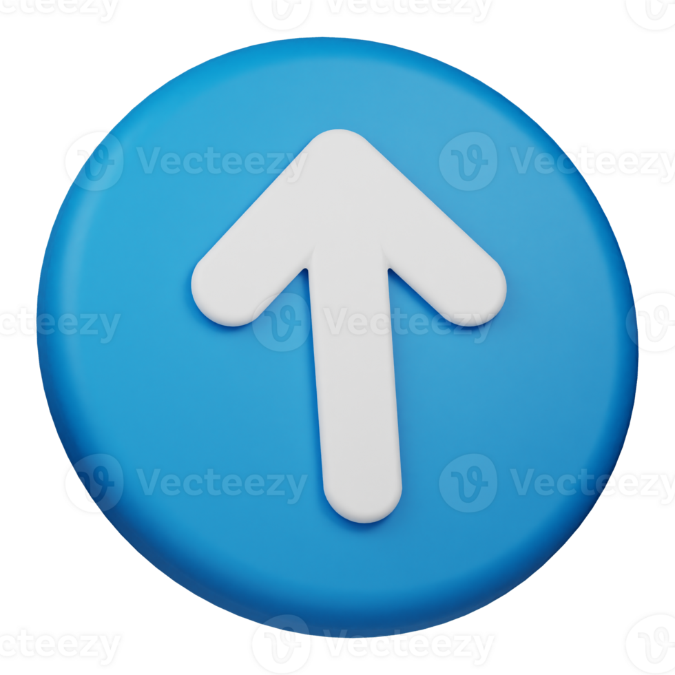 arrow up 3d icon png