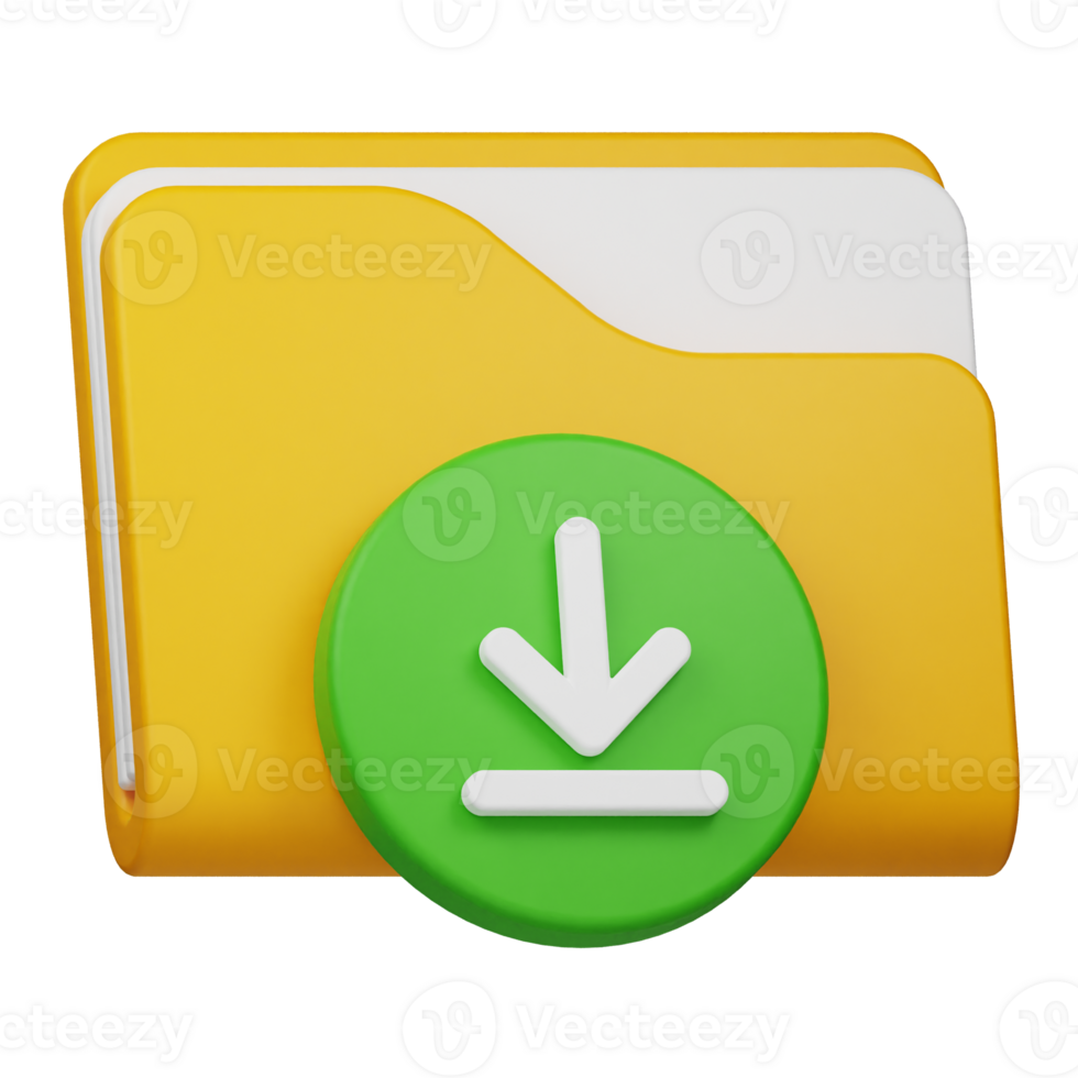 download folder 3d icon png