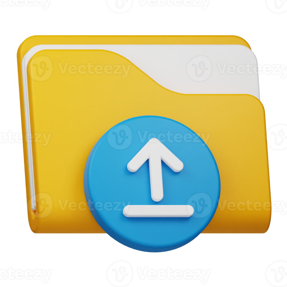 upload folder 3d icon png