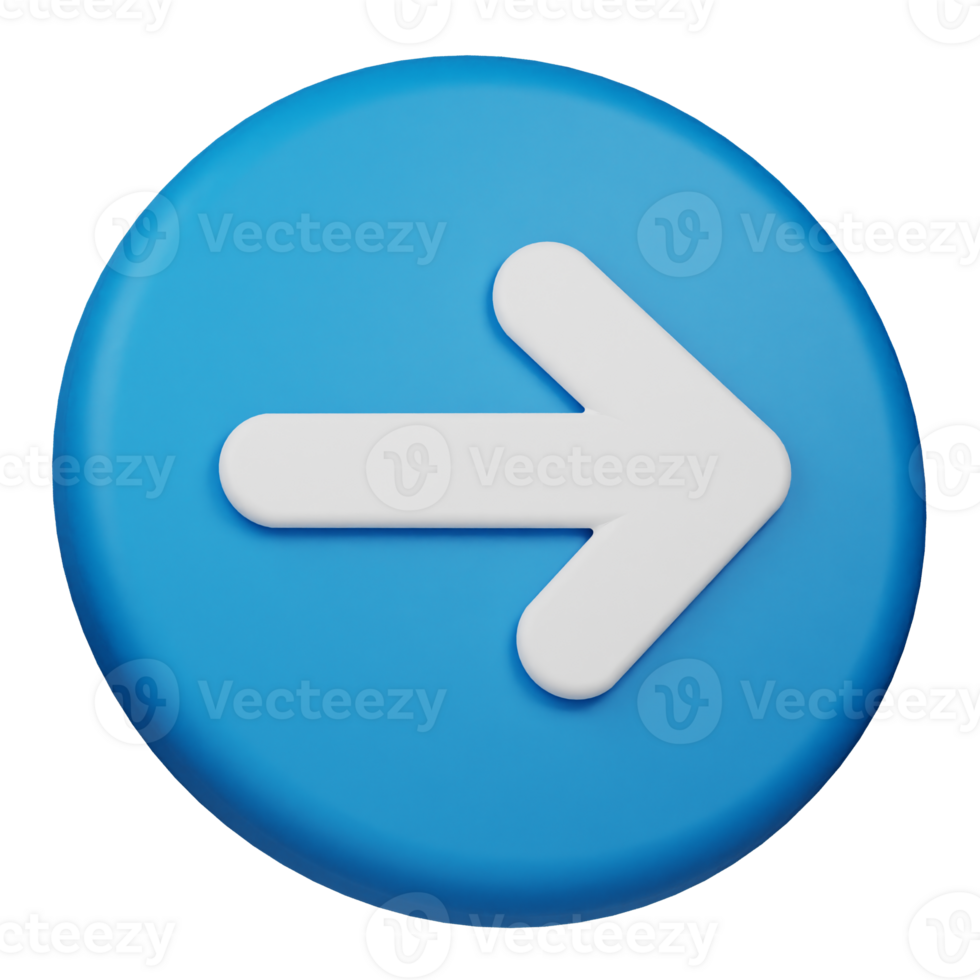 arrow right 3d icon png