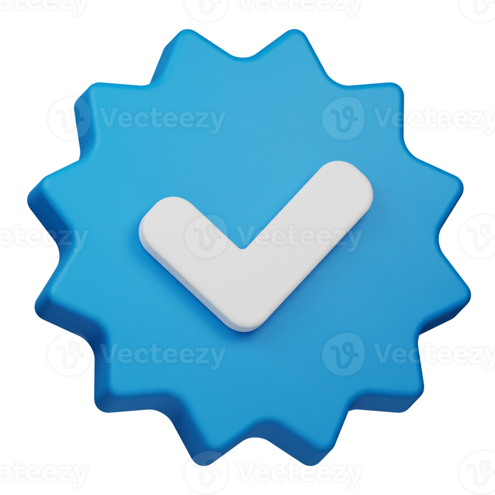 verified badge 3d icon png