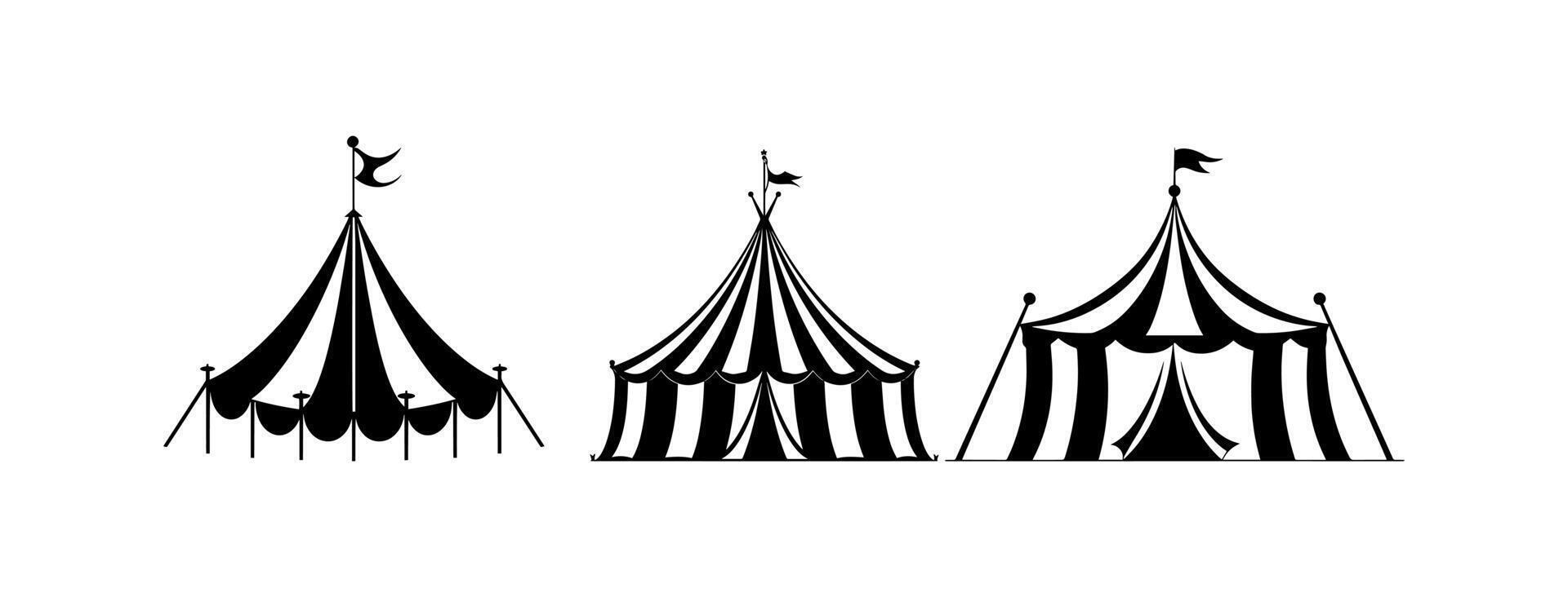 logo of circus tent vector
