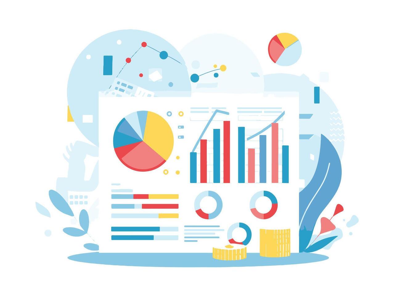 illustration of financial vector