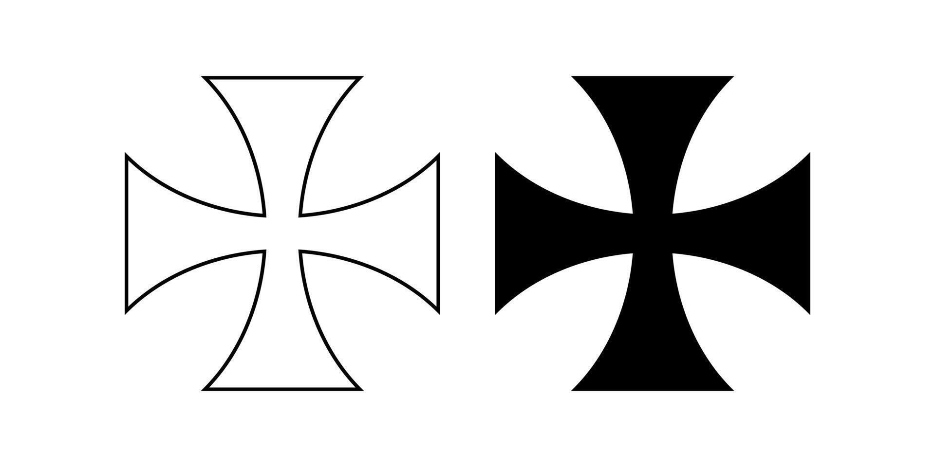 cross patty or Pate symbol set vector