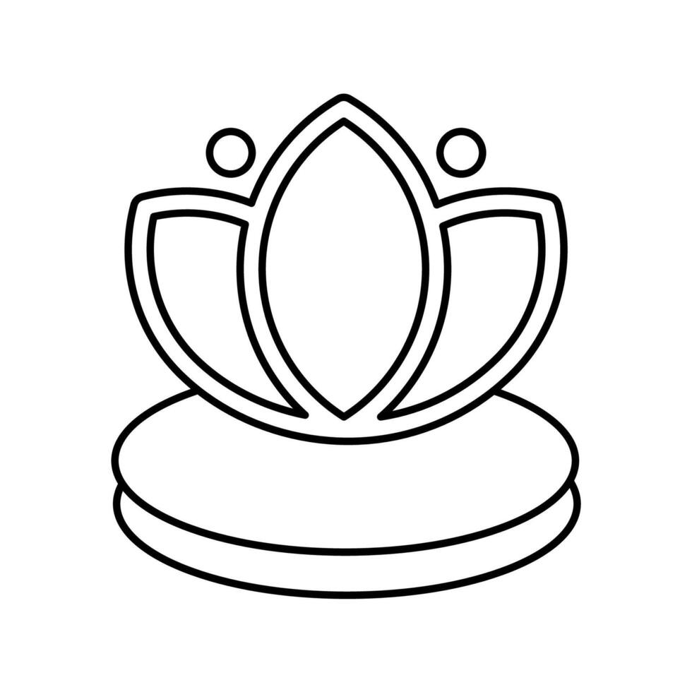 spa concept line icon. Simple element illustration. spa concept outline symbol design. vector