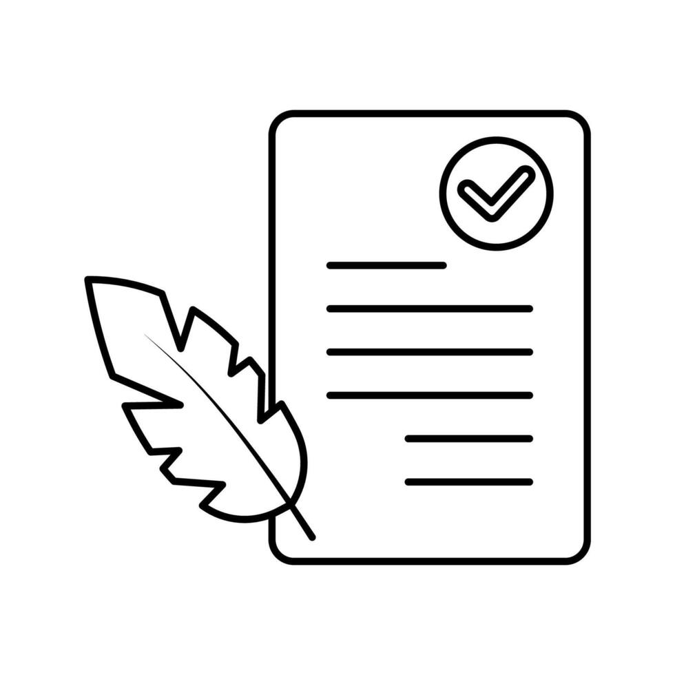 briefing concept line icon. Simple element illustration. briefing concept outline symbol design. vector