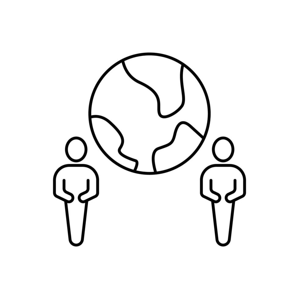culture concept line icon. Simple element illustration.culture concept outline symbol design. vector