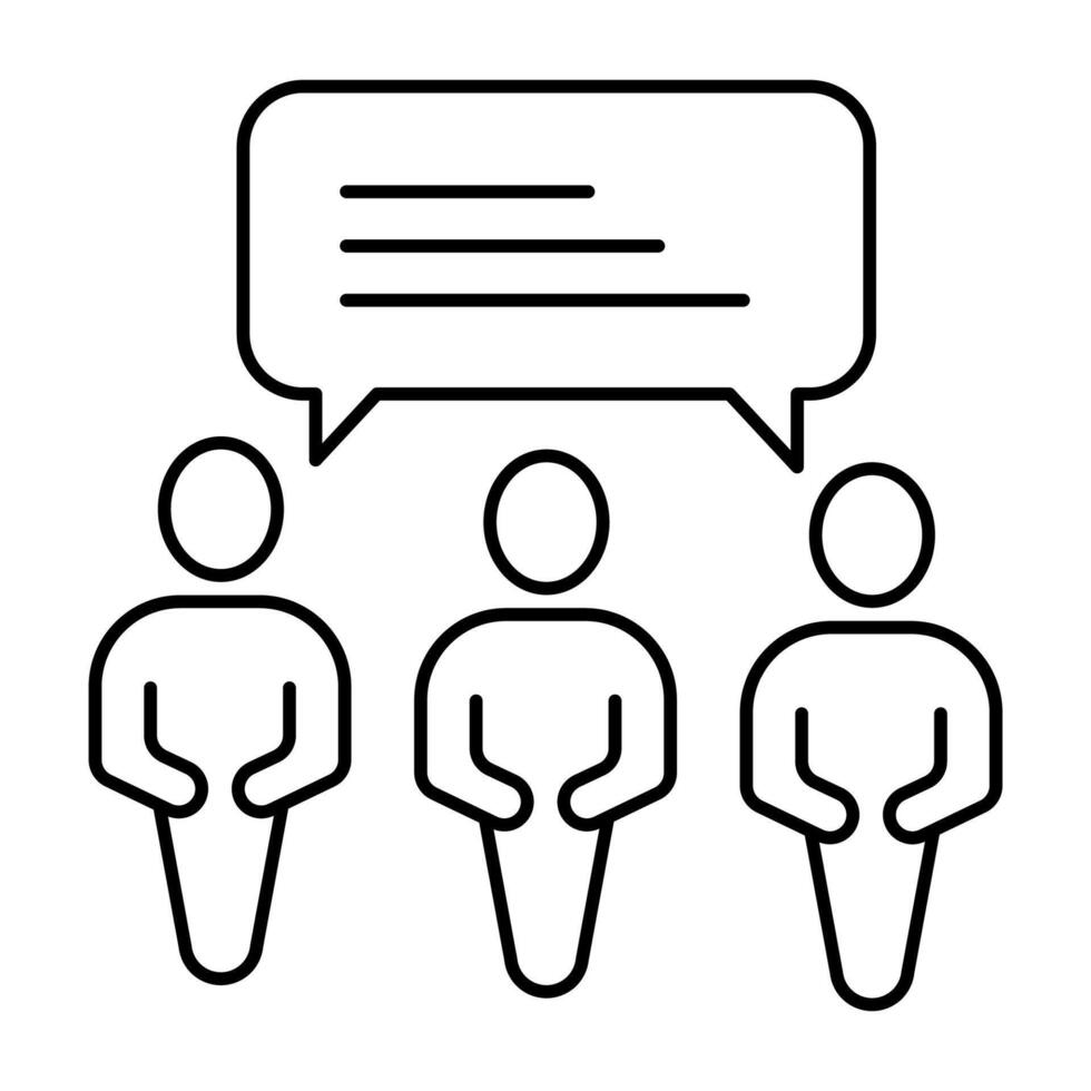 collective concept line icon. Simple element illustration. collective concept outline symbol design. vector