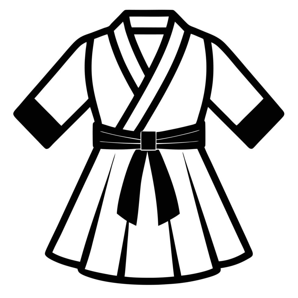 karate uniform icon illustration design vector