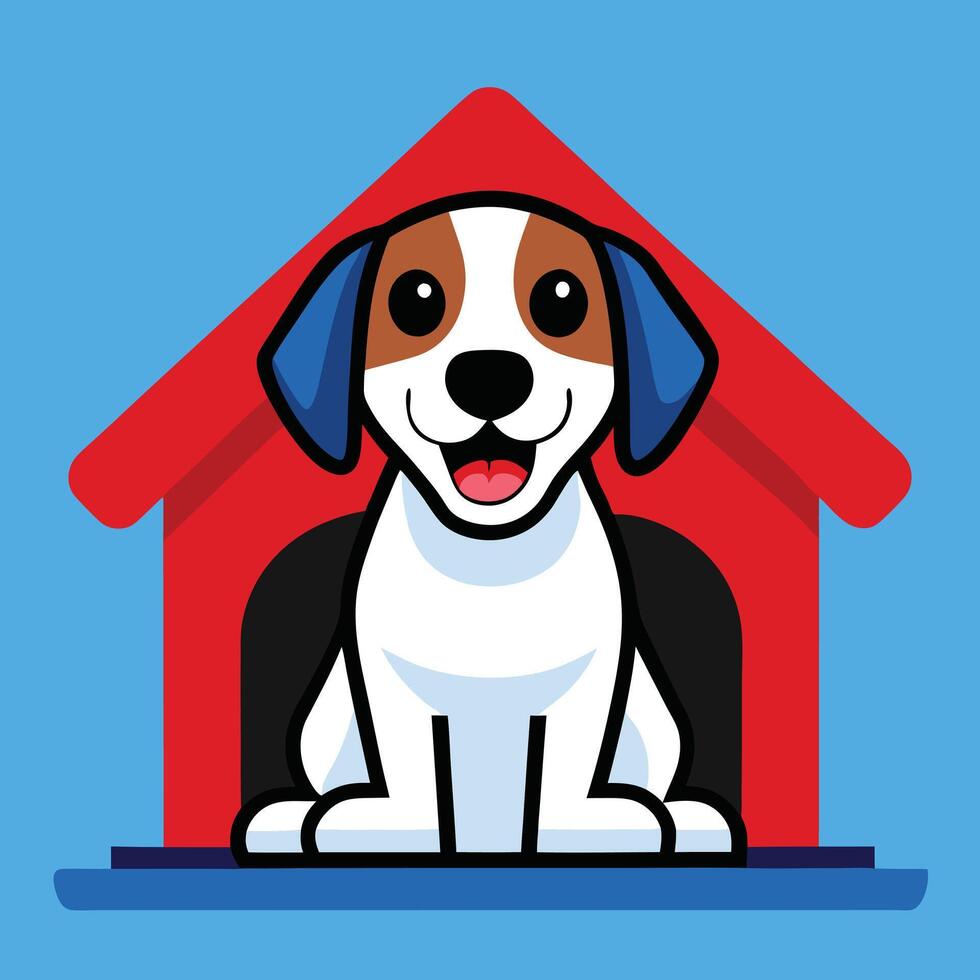 dog illustration of a charming. vector