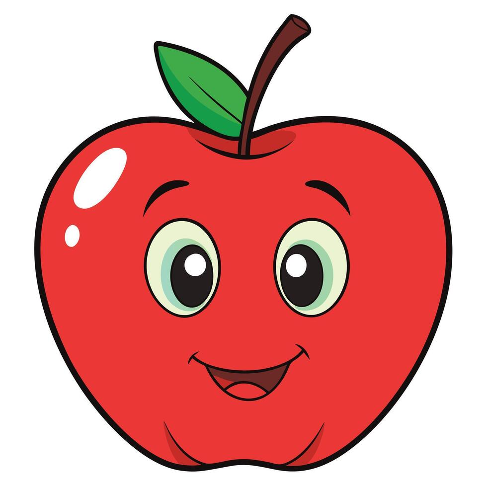 apple cartoon clip art vector