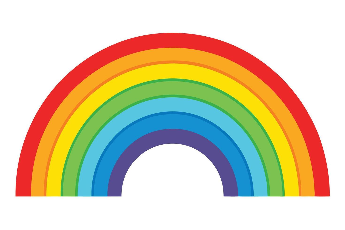 rainbow white background vector