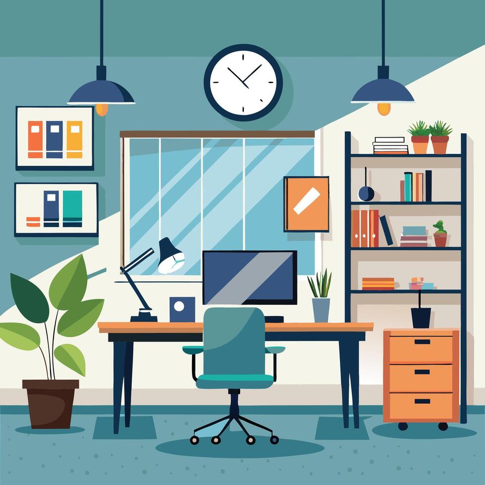 modern design of office white background. vector