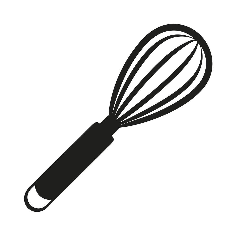a black and white illustration of a whisk vector