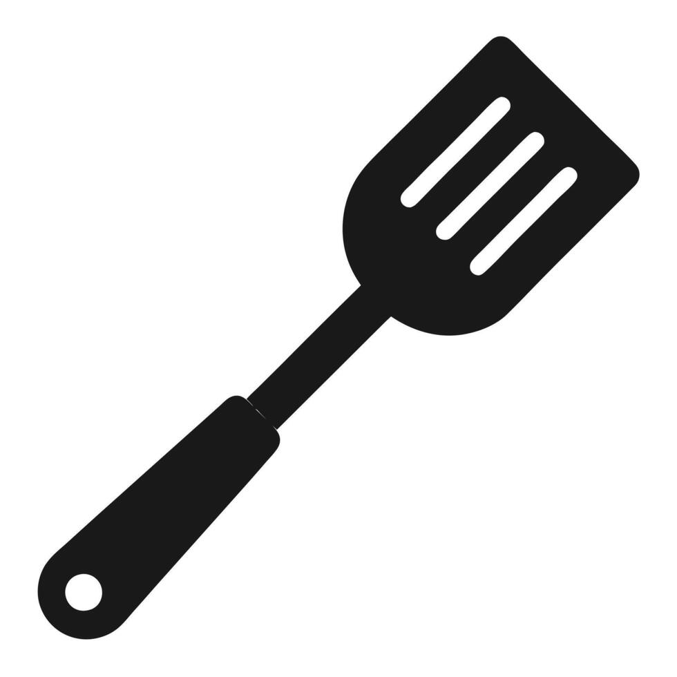 a black and white illustration of a spatula vector