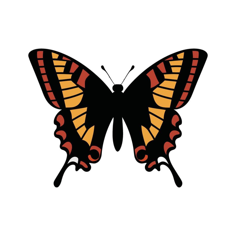 Monarch Butterfly Silhouette vector
