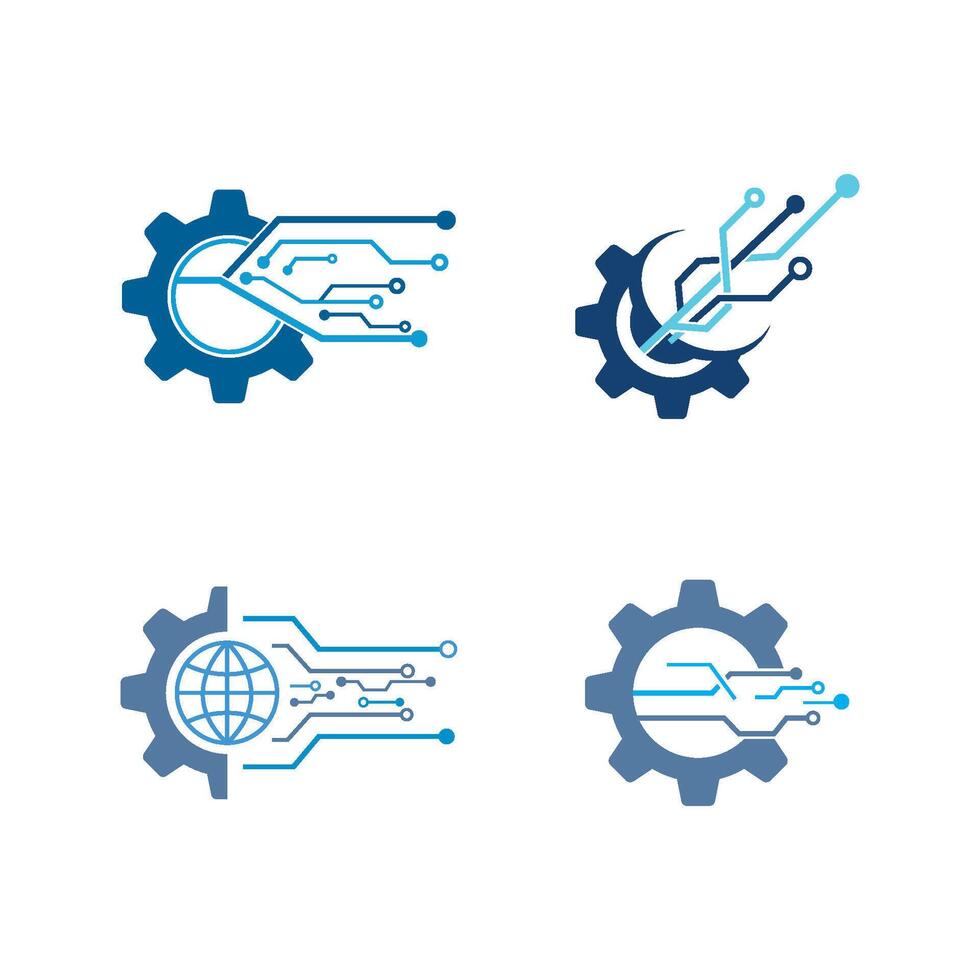 circuit flat design vector