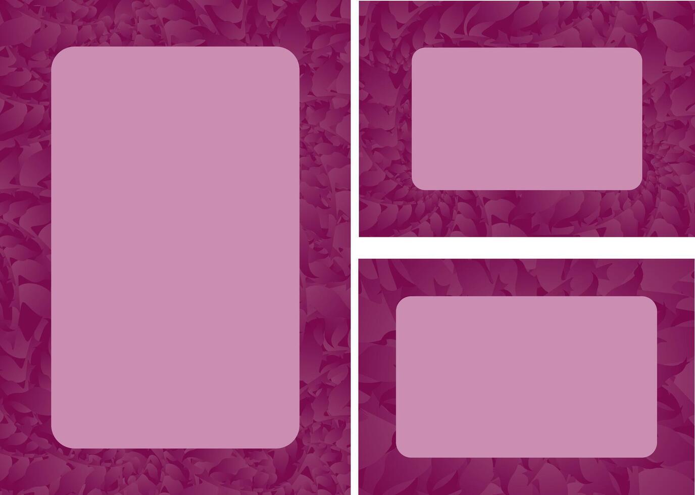 Rectangular Frames on a Floral Background vector