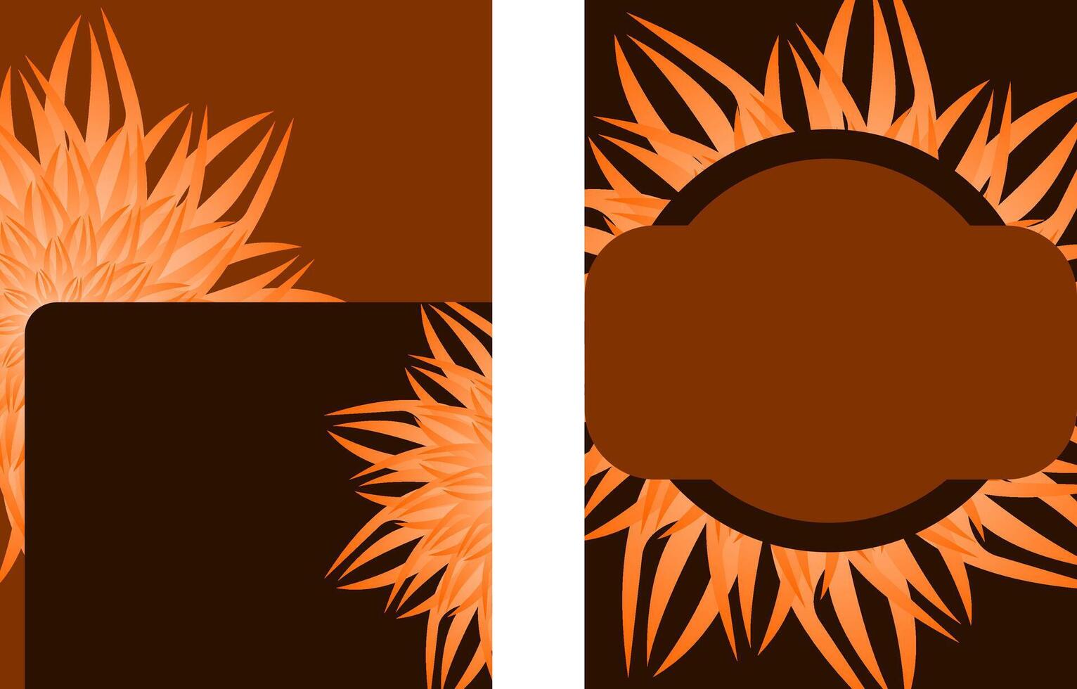 a brown and orange sign that says sunset vector