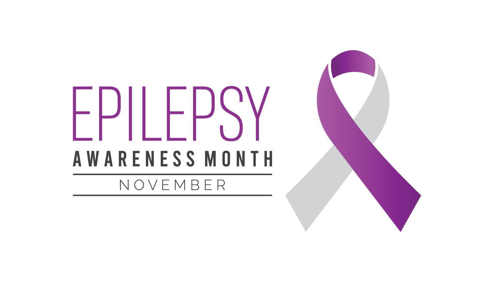 Epilepsy awareness month is observed every year on November. Medical Healthcare Awareness concept. background, placard, banner template illustration design. vector