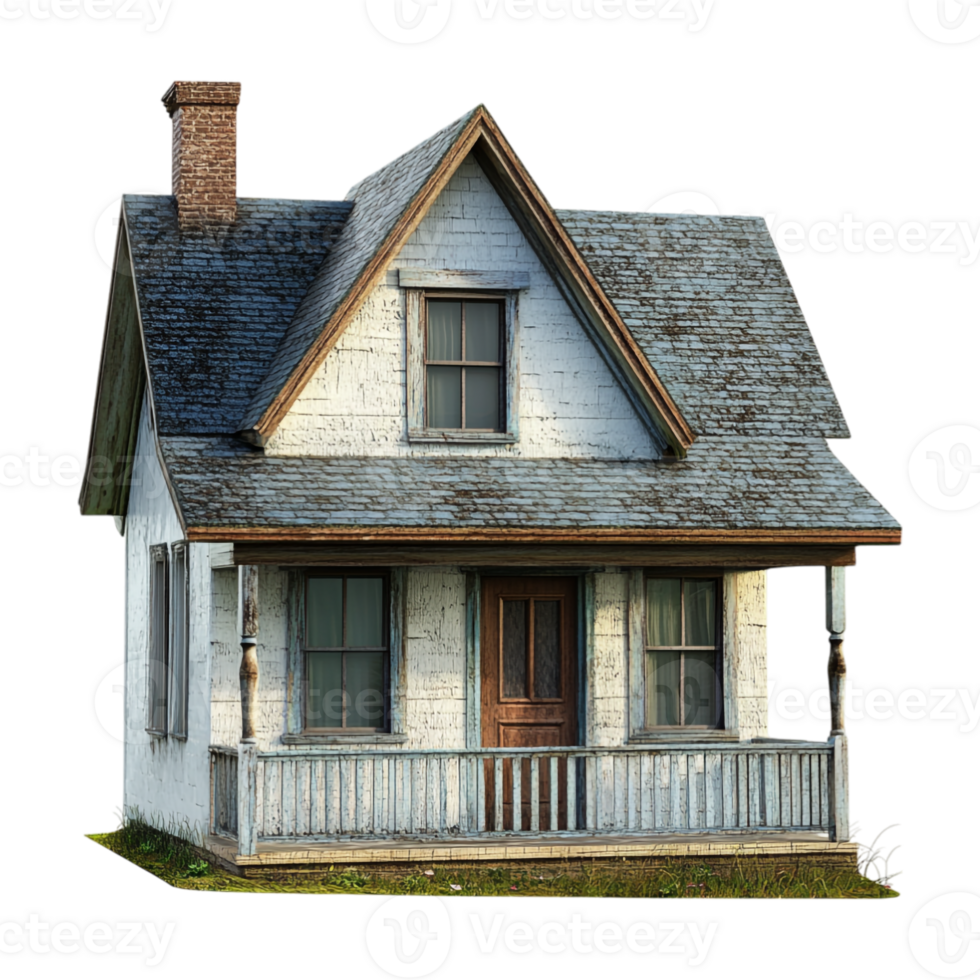 A small house with a porch and a porch png