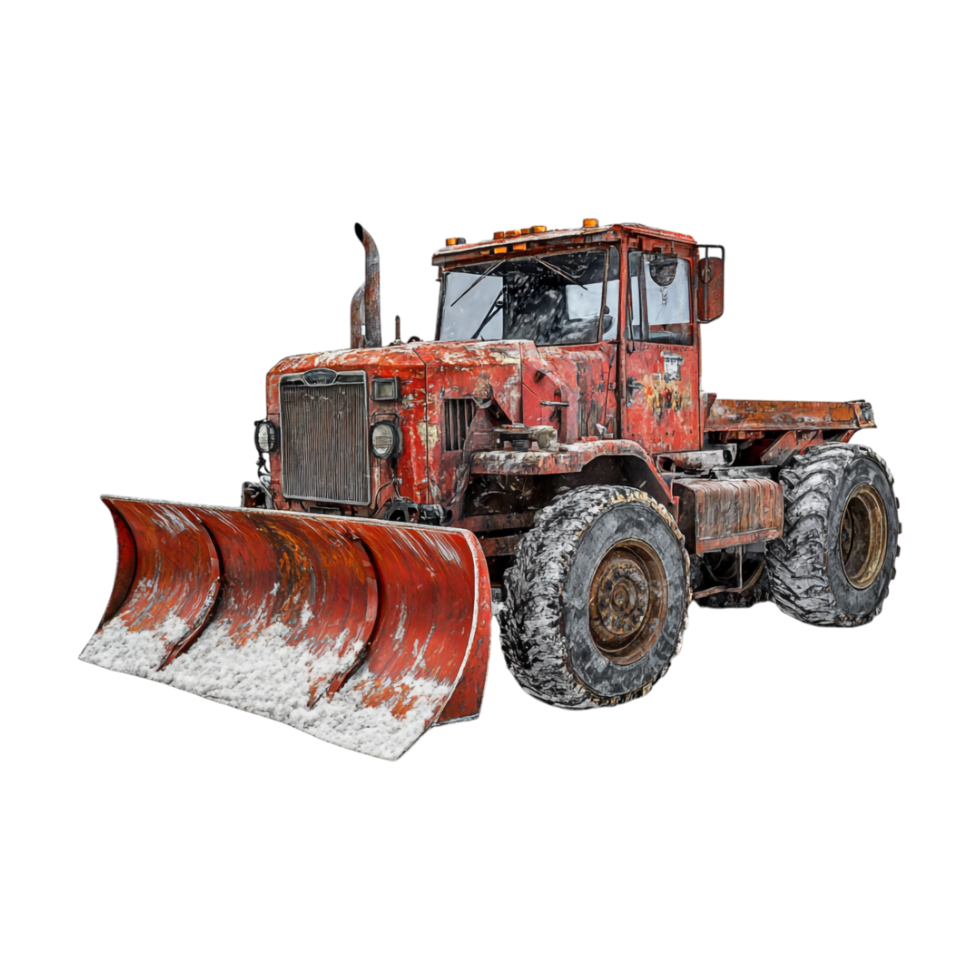 A snow plow is shown in this image png