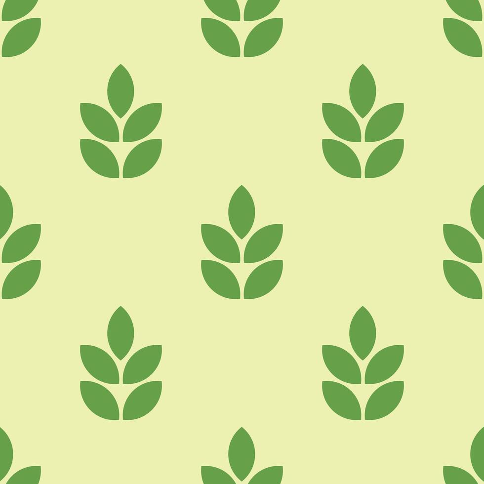 Background leaf repeat pattern unique design vector