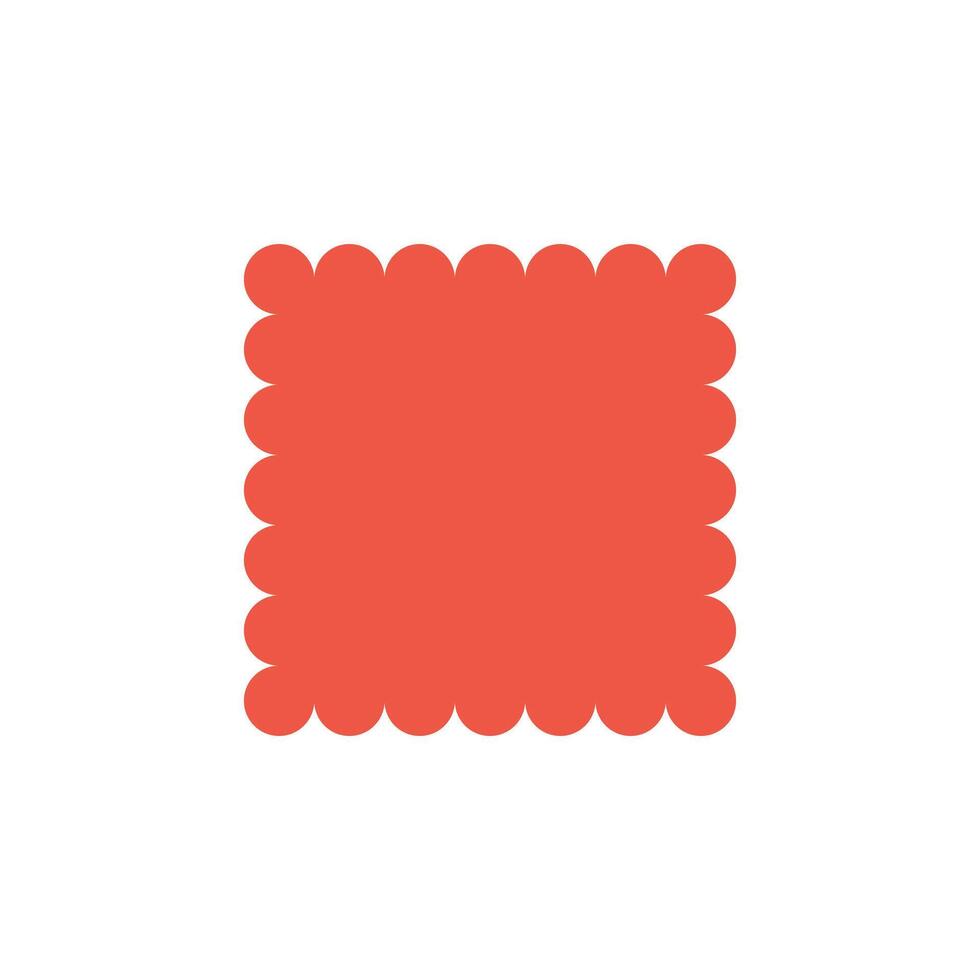 Logo or icon square unique design with blank background vector