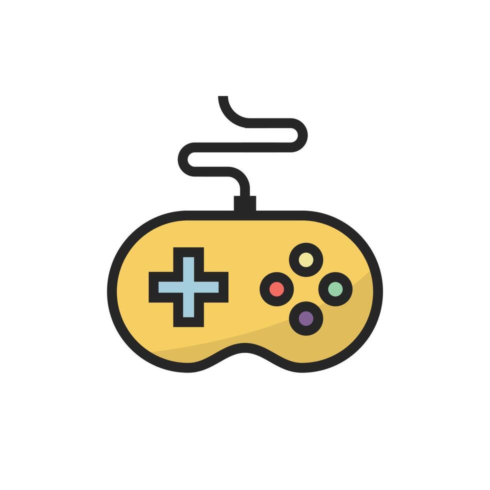 Illustration game stick cartoon with blank background vector