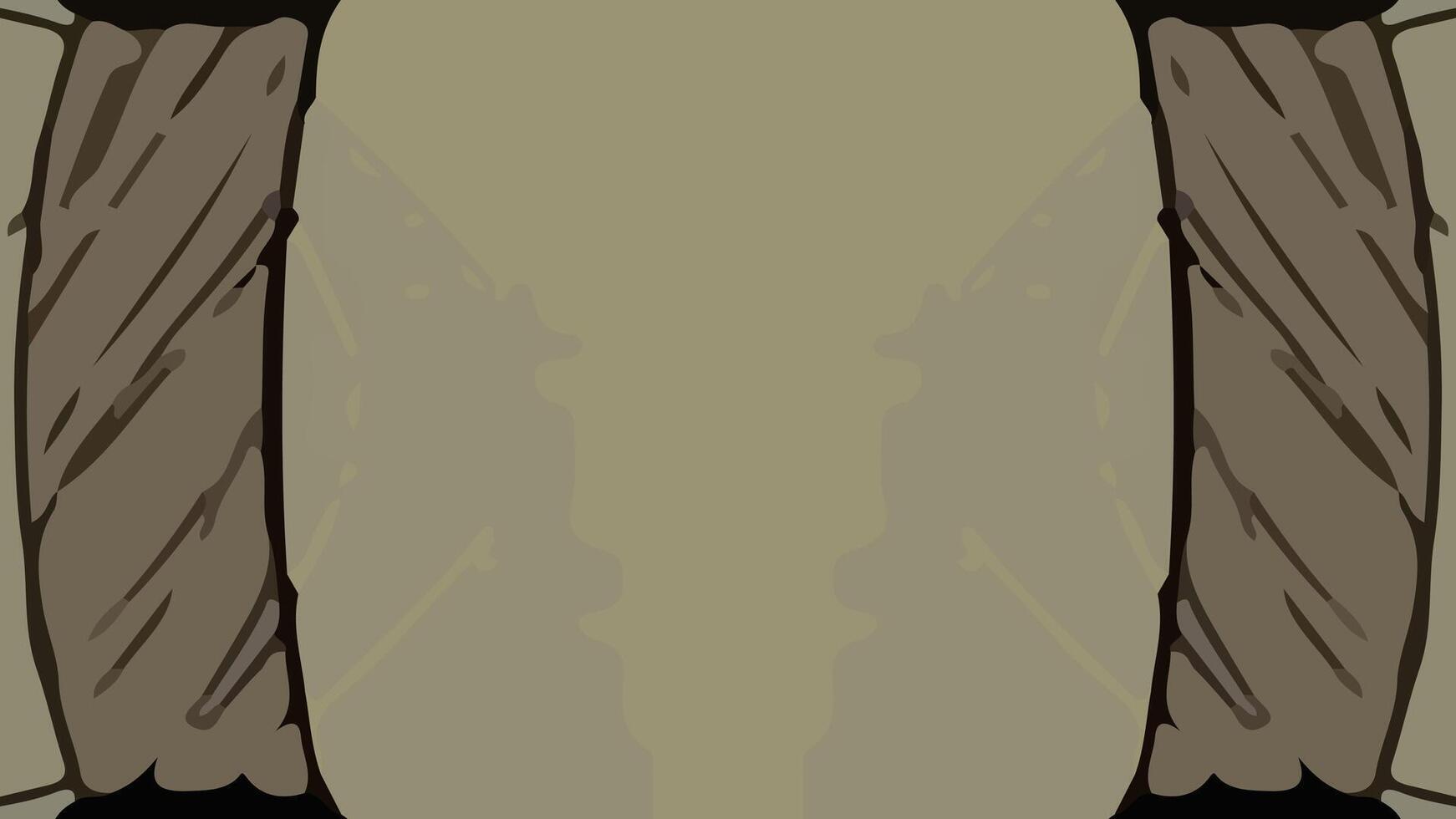Aesthetic abstract composition with much unique combination of shapes and brown colors vector