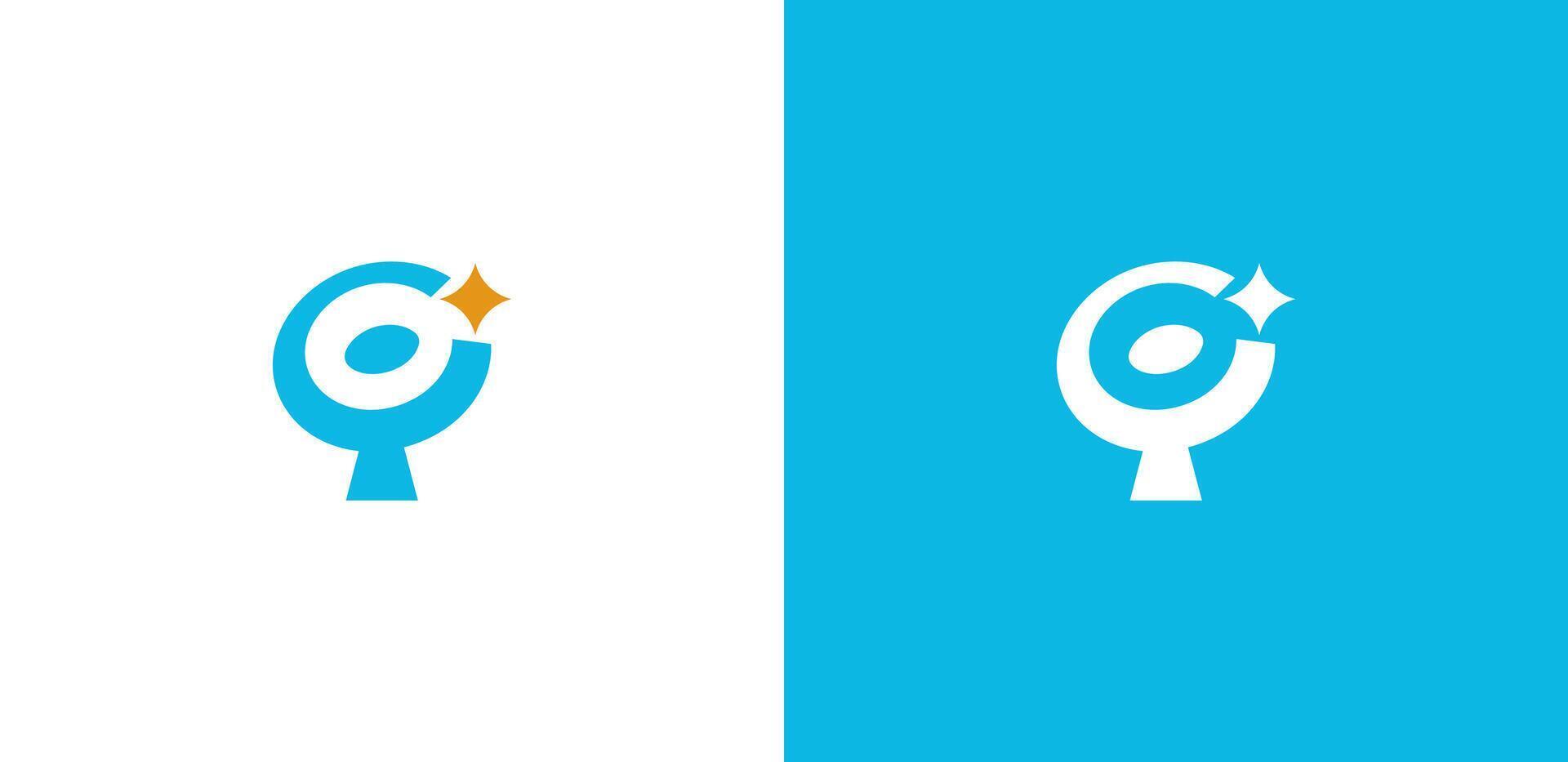 Letter C I logo template vector