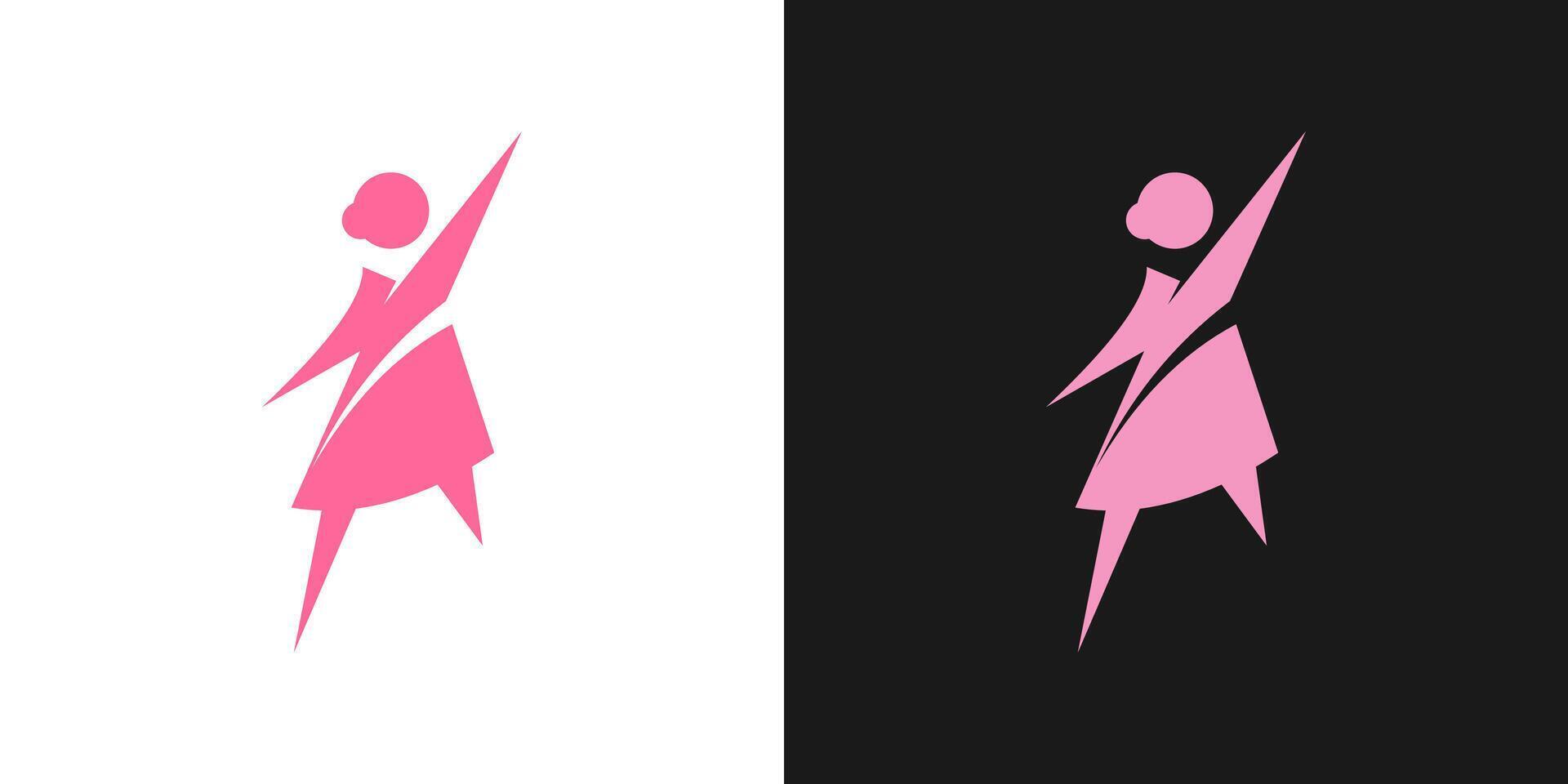 Mother abstract logo woman mom happy family person icon vector