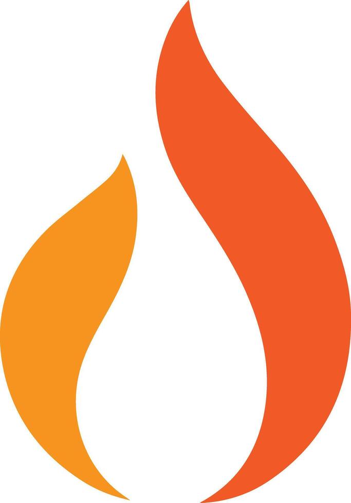 A fire flame icon created for various companies. The design is clean, striking, and beautiful, making it ideal for logos, posters, t-shirts, and a range of graphic projects vector