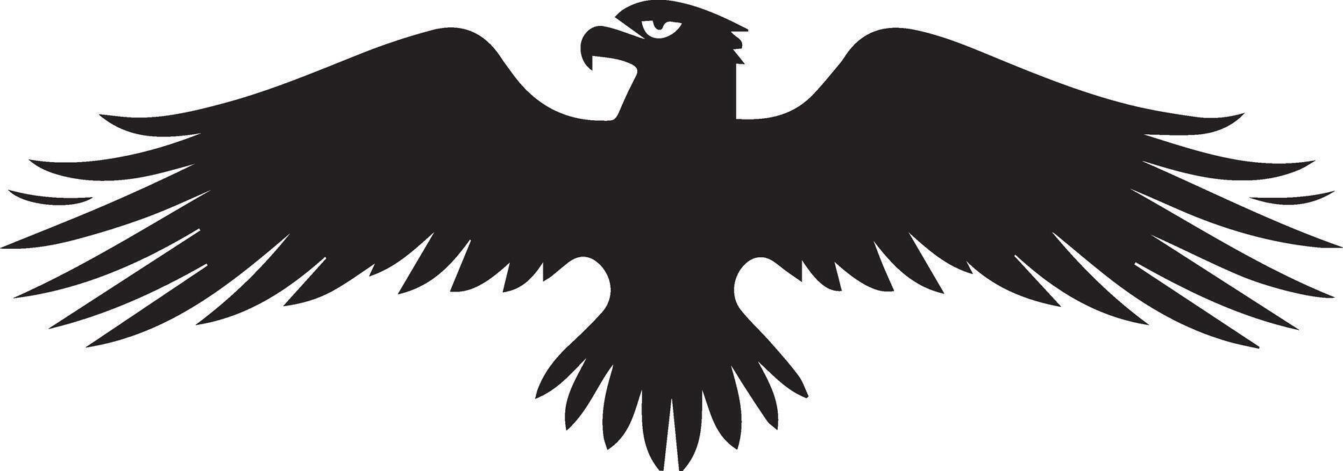 Eagle flying silhouette image for multipurpose used vector