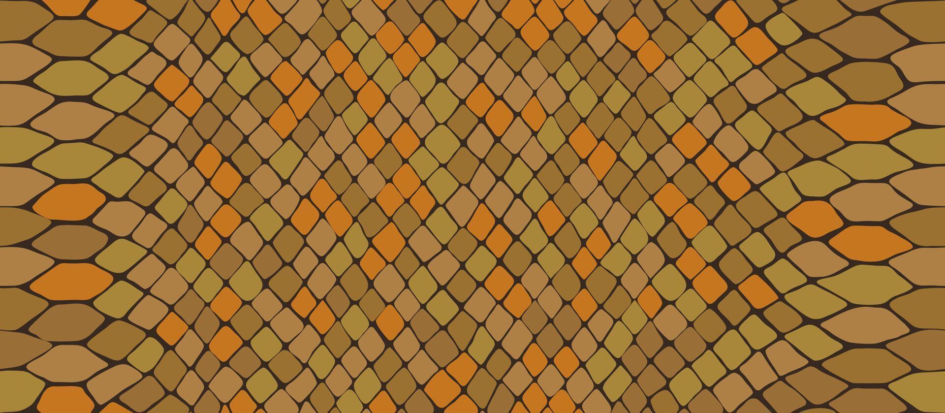 Seamless scaly snake skin. Animal print. Viper skin texture vector
