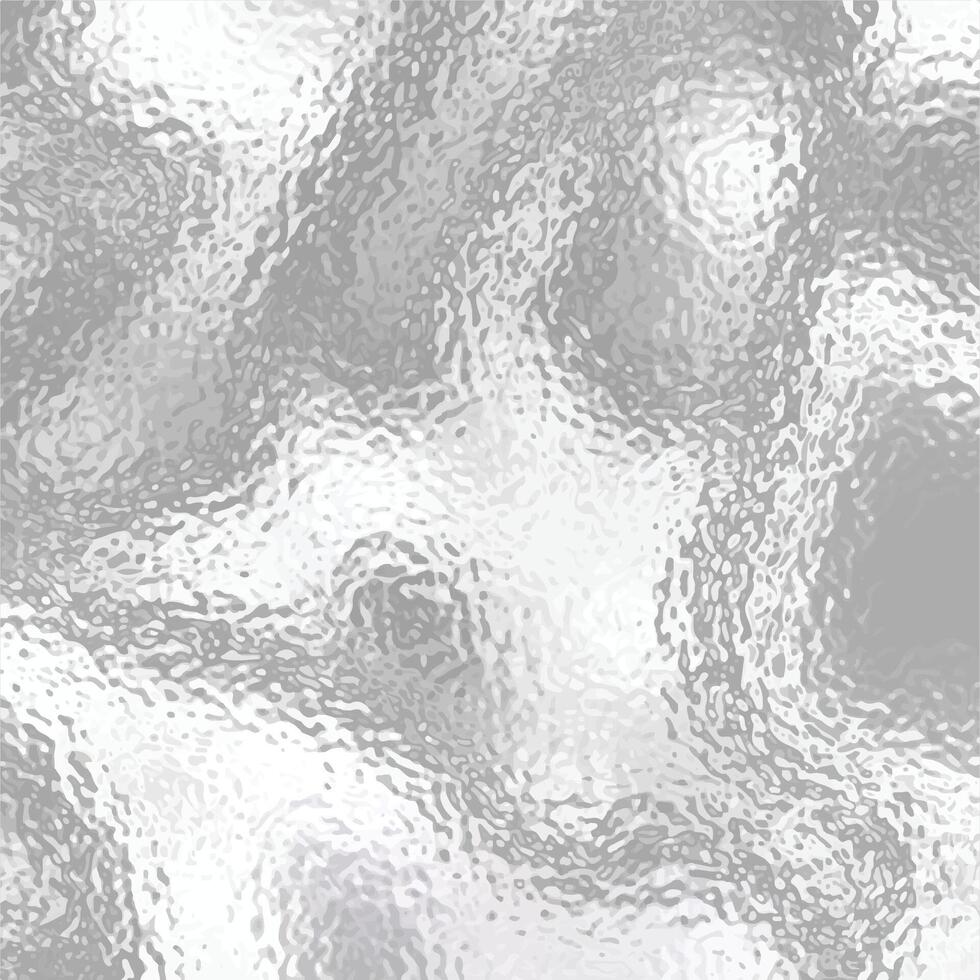 Matte white and grey frosted glass, blur effect. Stained glass decorative silver foil color gradient shiny background. Ice surface texture vector