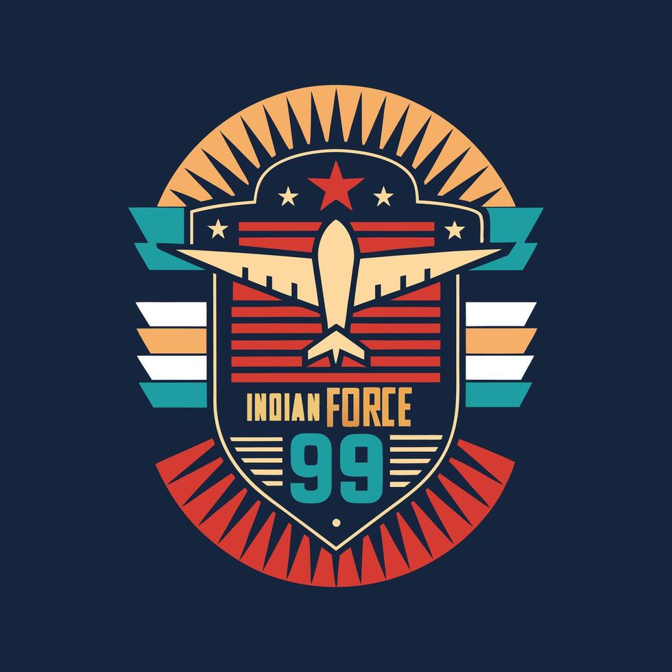 The logo for indian force 99 vector