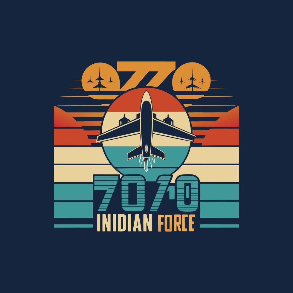 The logo for the indian air force vector
