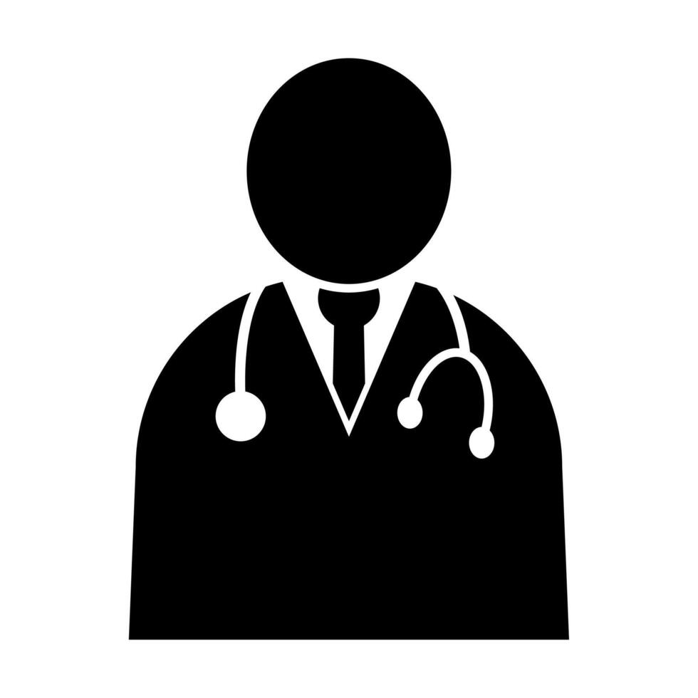 Doctor icon medical symbol for graphic design, logo, web site, social media, mobile app, ui illustration vector
