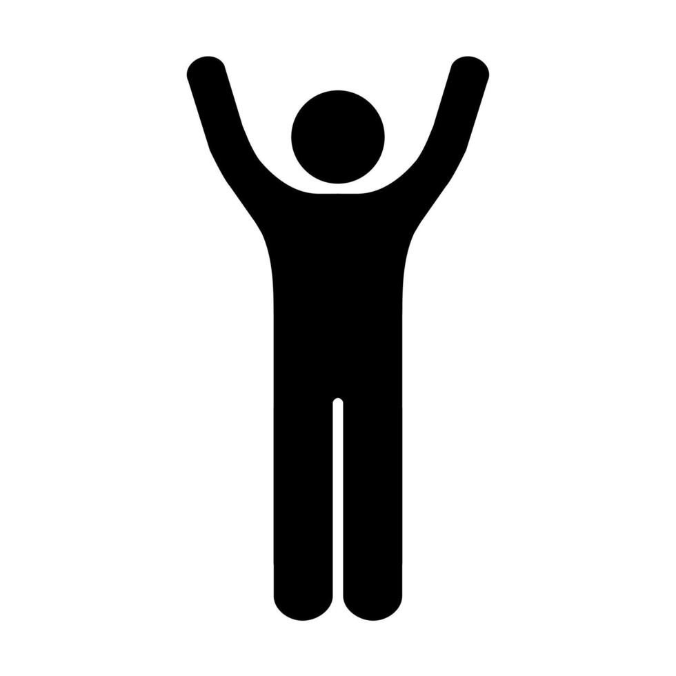 Human raised two hand icon for your web site design, logo, app, UI. illustration vector