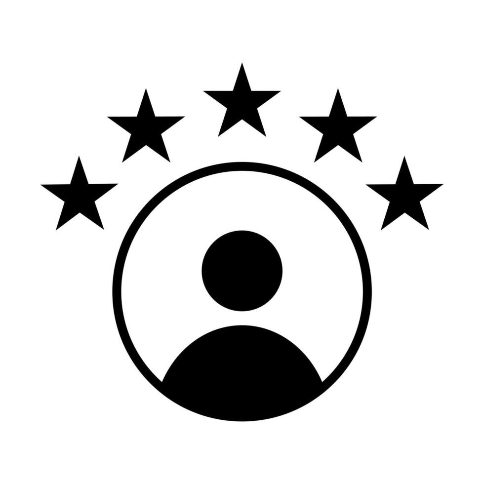 5 star work experience icon for your web site design, logo, app, UI. illustration vector