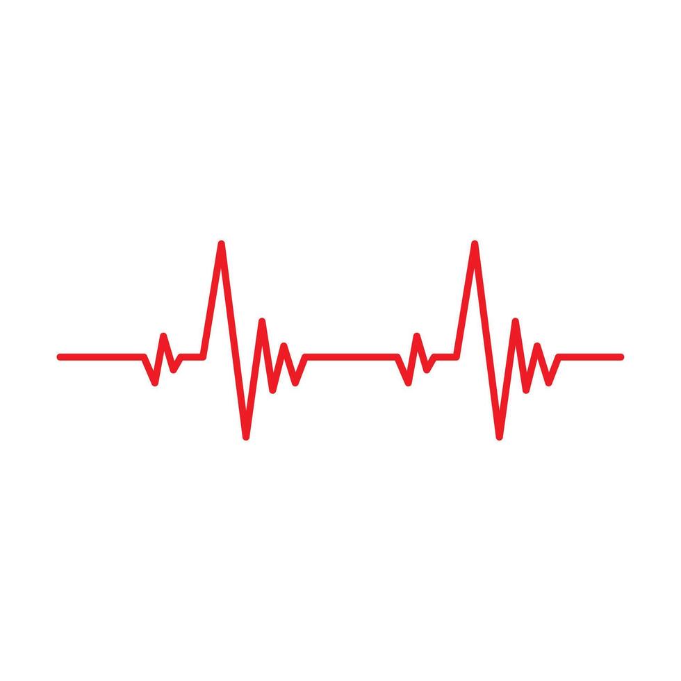 Heartbeat pulse line health medical concept for graphic design, logo, web site, social media, mobile app, ui illustration vector