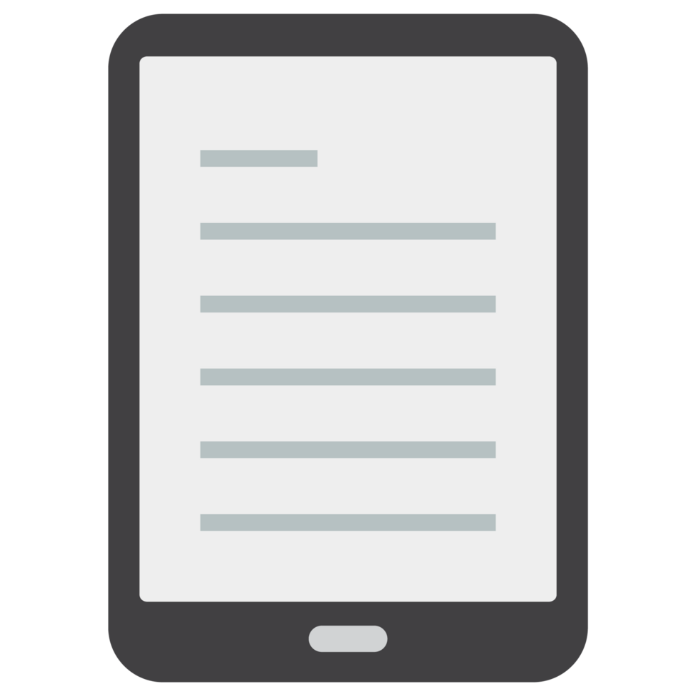 Tablet and Reader icon transparent background png