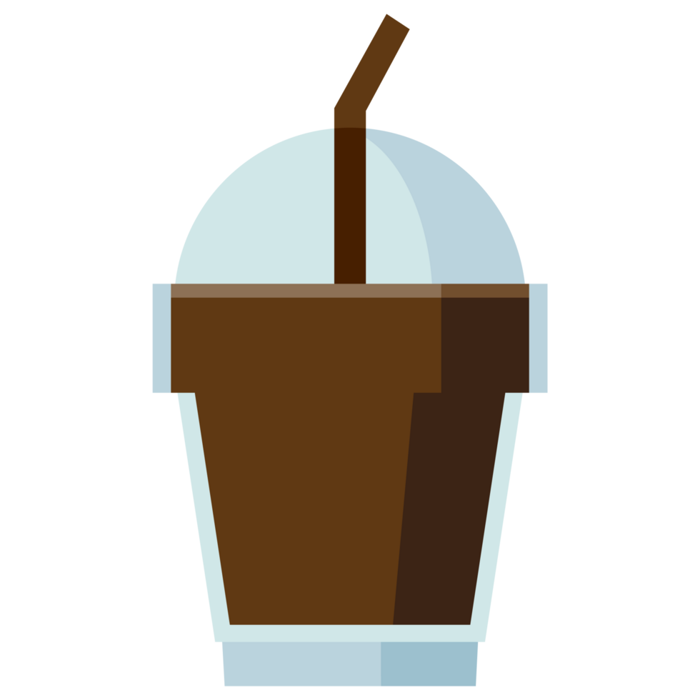 Coffee plastic cup icon transparent background png