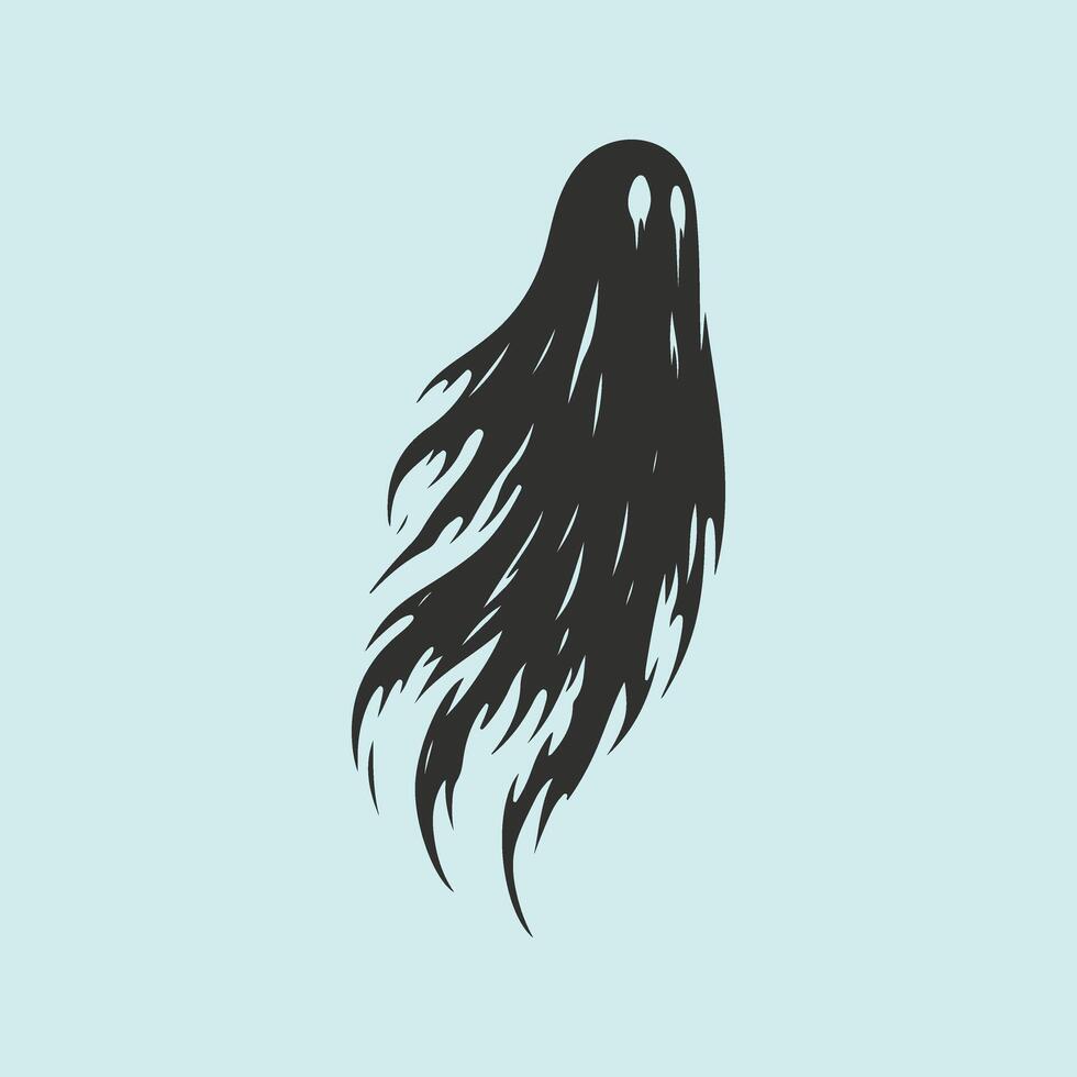 Silhouette Collection of Halloween Ghosts vector