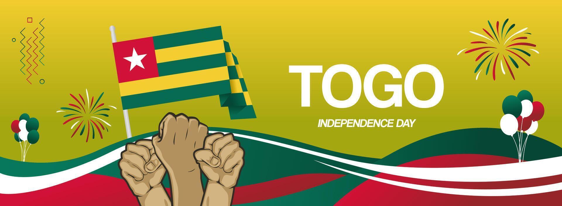 Togo independence day 2020 vector