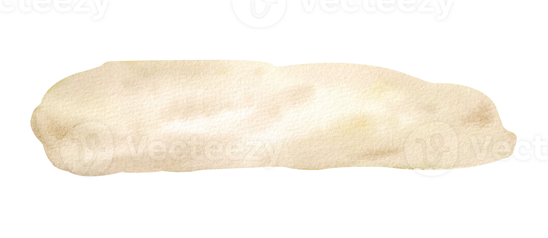 Watercolor sand stain. Illustration of a sand hill. Hand drawn abstract paint stain, beige color. Background for objects. png